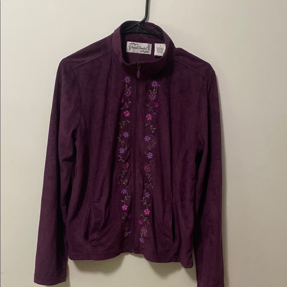 Embroidered Purple Jacket